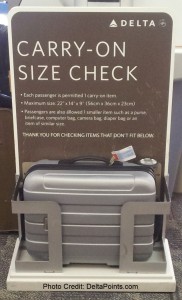 delta air lines carry-on size check box old sizewise 22-14-9