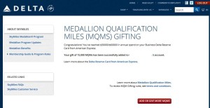 gift of mqms from delta points