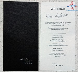DeltaONE pre-flight meal in Delta Sky Club RenesPoints blog (1)
