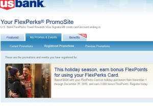 my usbank flex perks offer