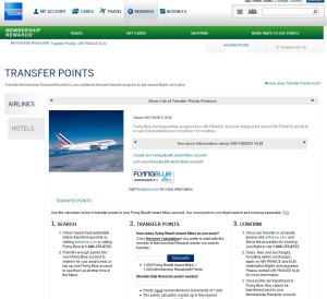 send points to flying blue from amex membership rewards