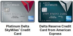 delta amex cards platinum and reserve cards