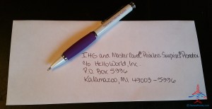 hand addressing my ihg mastercard promo letters renespoints blog