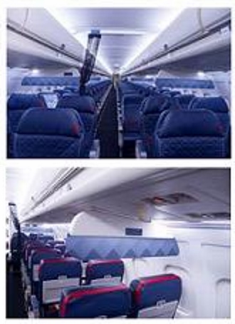 new delta 1st class and comfort plus overhead dividers