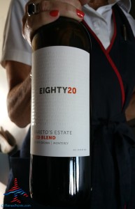 Eighty20 Paretos Estate Red Wine Blend Monterey California Delta Air Line reveiw Renes Points blog