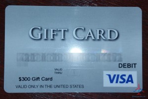 300 visa debit gift card that you can set a pin vdgc