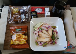delta 1st class asian chicken salad review renespoints blog