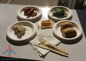 parts needed to make Delta Sky Club BBQ sandwich renes points blog