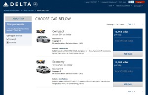 rent a car with skymiles