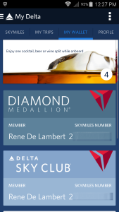 inside the fly delta app my skymiles card and more