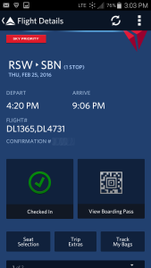 Use Fly Delta APP to track inbound airplane and arrival gate and time renespoints blog (1)