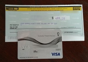 money order from onevanilla debit gift card