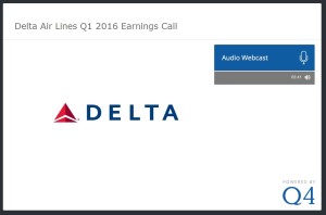 delta 1Q16 earnings call