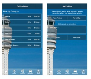 parking rates and reminders in iflyATL airport app renespoints blog