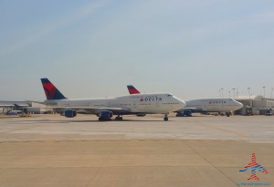 Delta 747s parked in DTW Detroit airport renespoints blog