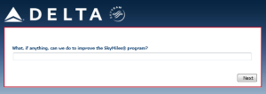 Delta Air Lines SkyMiles survey for 250 points RenesPoints blog review (13)