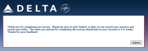 Delta Air Lines SkyMiles survey for 250 points RenesPoints blog review (14)