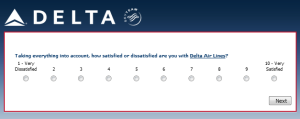 Delta Air Lines SkyMiles survey for 250 points RenesPoints blog review (3)