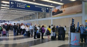 Delta ORD TSA PRE-Check line is long after 5PM on a thursday RenesPoints blog