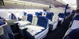 DeltaONE Delta Air Lines LAX - JFK First Class Business Seats Mileage Run