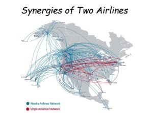 Synergy RouteMap Alaska Airlines Virgin America Merger