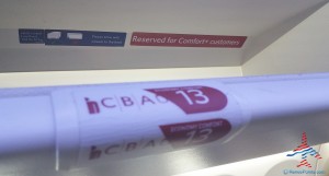 delta comfort plus stickers saying space for only comfort plus customers renespoints blog