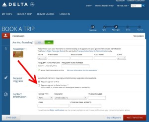 delta says you can upgrade to middle seat