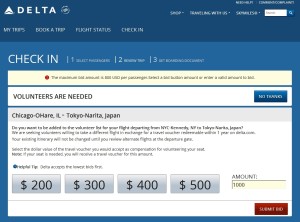 delta will not let me bid over 800 dollars for a bump renespoints million miler run to japan