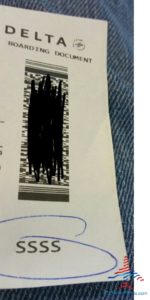 i got the SSSS on my boarding pass - yikes RenesPoints blog