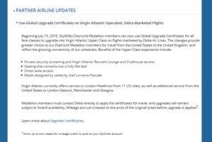 current wording for Virgin GU flights