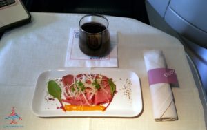 Delta Air Line 747 Delta One business class seat flight review NRT Japan to DTW Detroit RenesPoints blog (22)