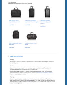 Delta million miler gift choices from Delta - com RenesPoints blog choice (5)