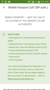 latest updates to the mobile passport app renespoints blog