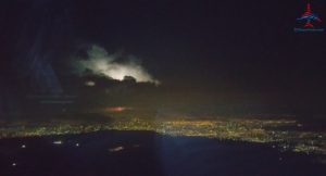 thunderstorm arriving MEX Mexico City Airport RenesPoints Travel Blog