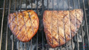 Grilled Tuna steaks on RenesPoints blog