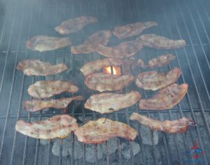 renespoints bacon on grill