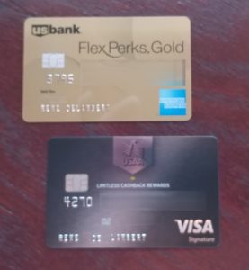 renes new cards FlexPerks AMEX and USAA cash back card