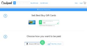 sell best buy gift card on cardpool renespoints 1