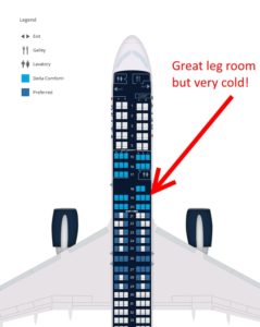 19F on a delta 757 in comfort plus from Delta-com website