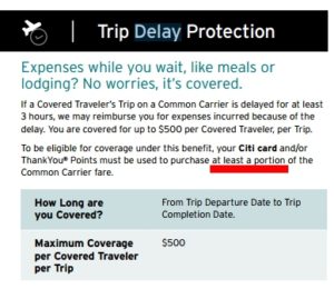 only 3 hours and a portion of ticket paid with citi prestige card for perk