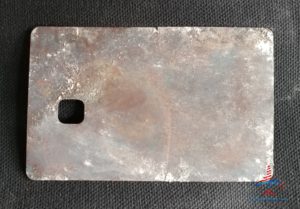 the metal inside a Chase Sapphire Reserve® card with a hole renespoints blog