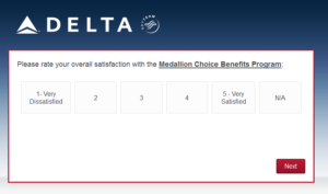 New Delta Air Lines SkyMiles survey for 250 SkyMiles - how would you vote (10)