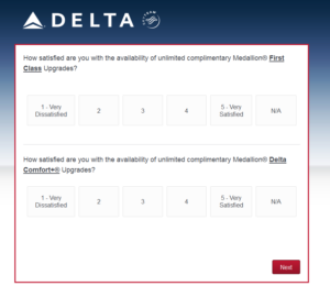 New Delta Air Lines SkyMiles survey for 250 SkyMiles - how would you vote (16)