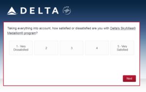 New Delta Air Lines SkyMiles survey for 250 SkyMiles - how would you vote (5)