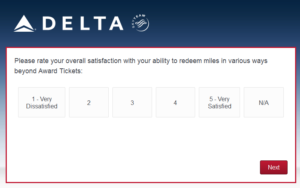 New Delta Air Lines SkyMiles survey for 250 SkyMiles - how would you vote (8)