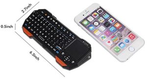 phone sized keyboard with touchpad