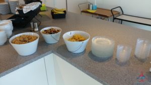 bowls of cereal on a counter