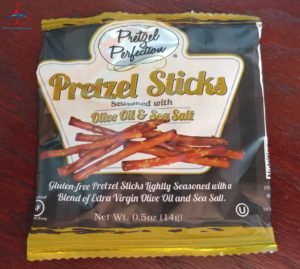 a bag of pretzel sticks