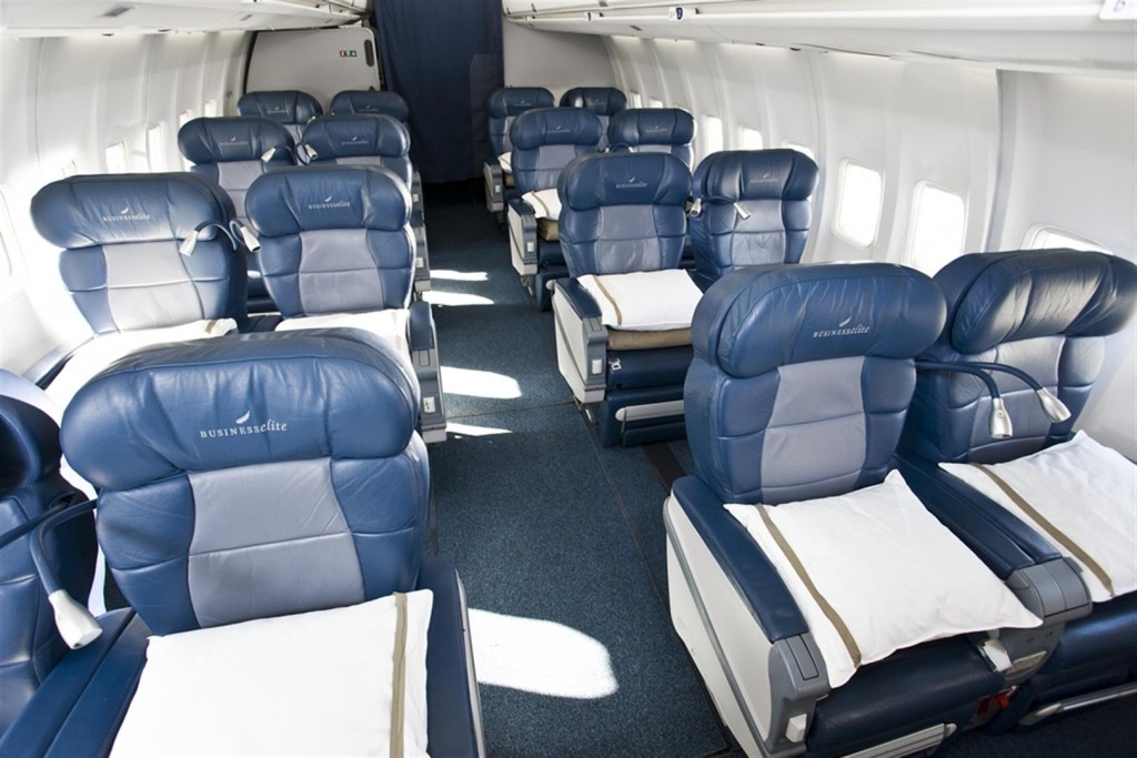 Delta Air Lines first class seats.