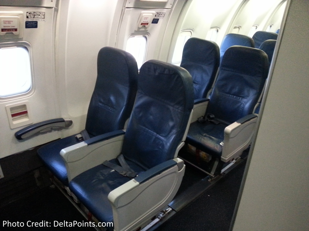 Delta 767-300 domestic first class exit row seat.